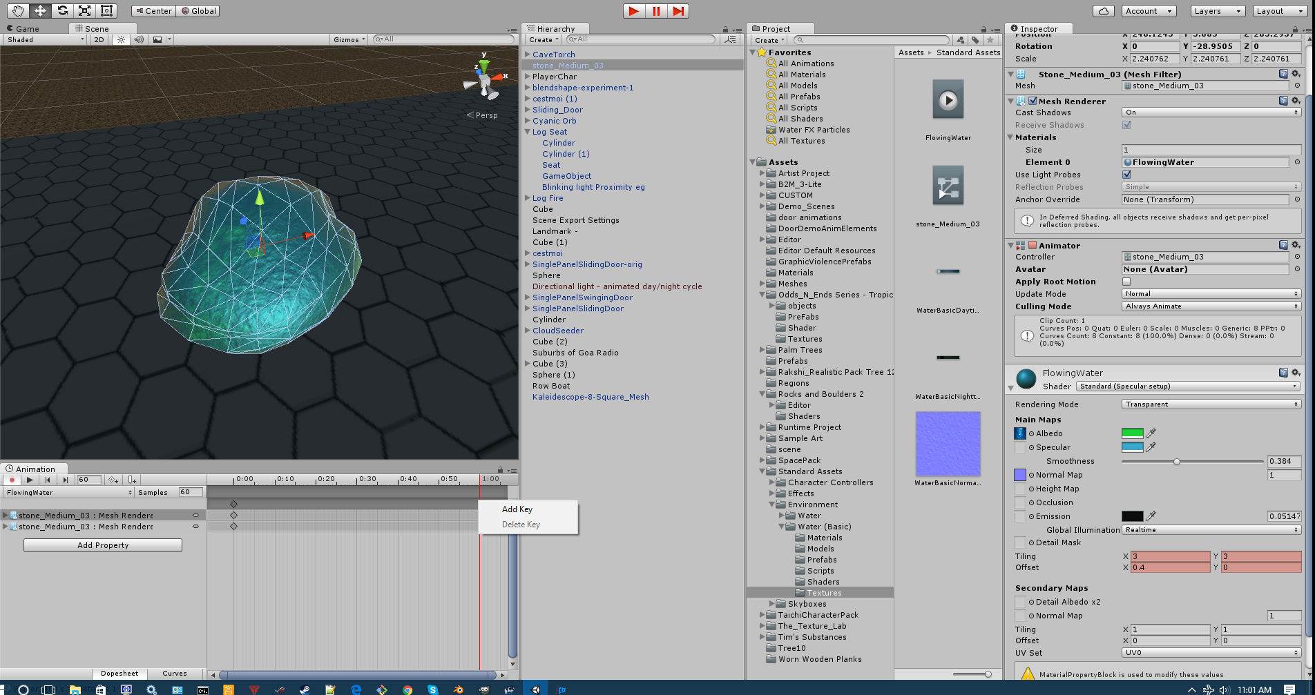 Setting up the material animation.png